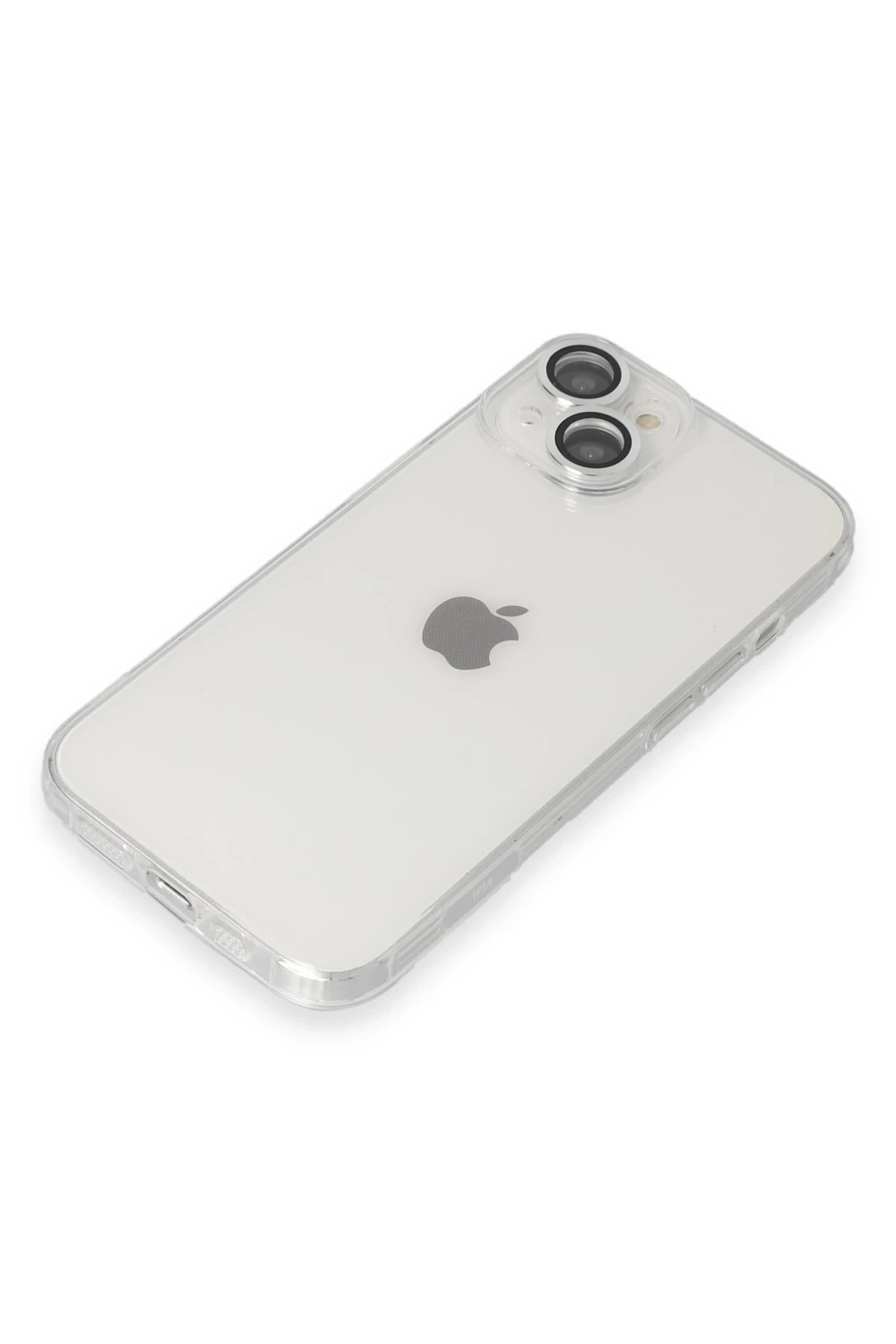 Newface iPhone 14 Kılıf Luko Lens Silikon - Gümüş