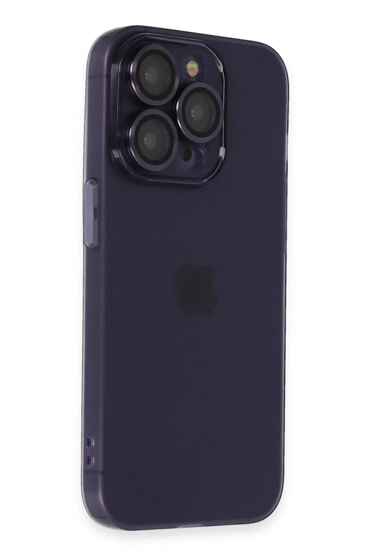 Newface iPhone 14 Pro Max Kılıf Luko Lens Silikon - Siyah