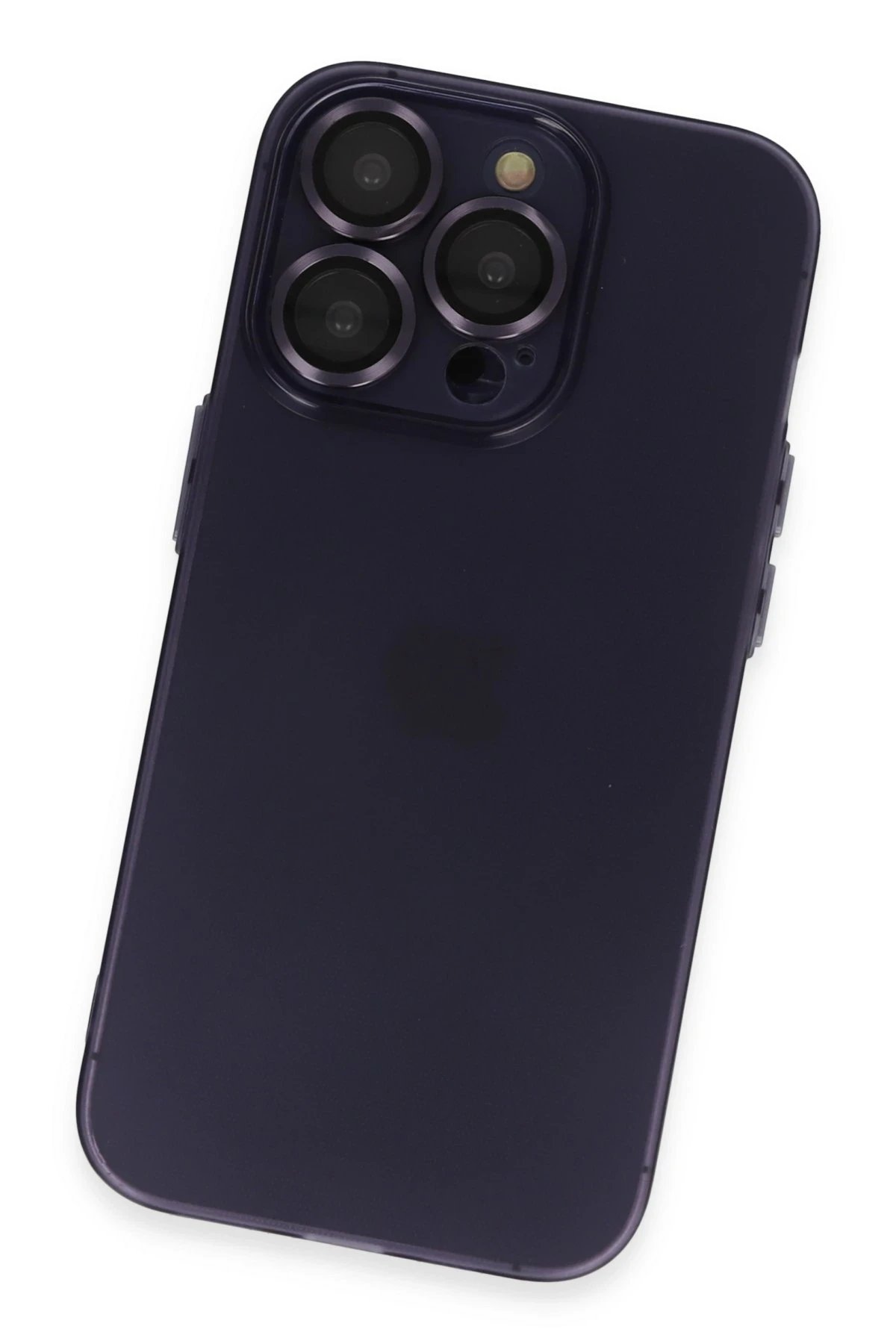 Newface iPhone 14 Pro Max Kılıf Luko Lens Silikon - Siyah