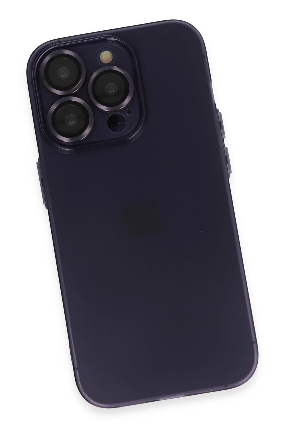 Newface iPhone 14 Pro Max Kılıf Luko Lens Silikon - Siyah