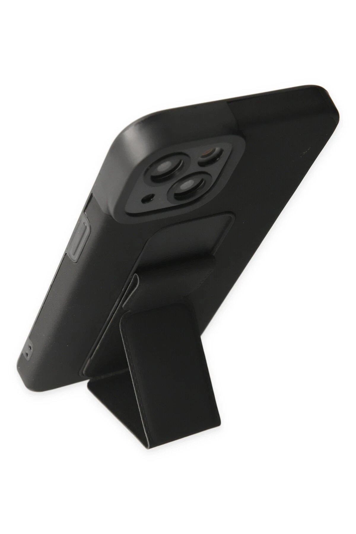 Newface iPhone 14 Plus Kılıf Mega Standlı Silikon - Siyah