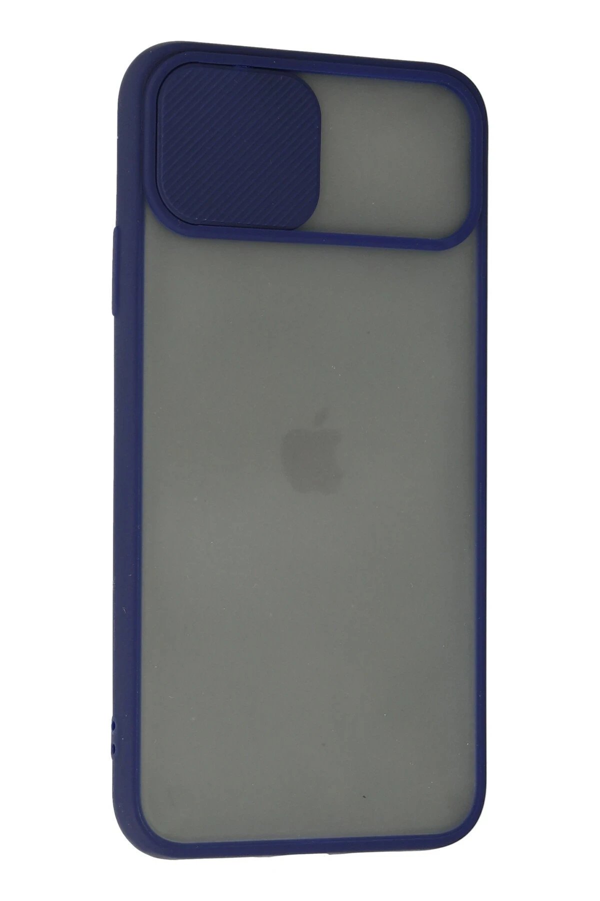 Newface iPhone 11 Pro Max Kılıf Palm Buzlu Kamera Sürgülü Silikon - Lacivert