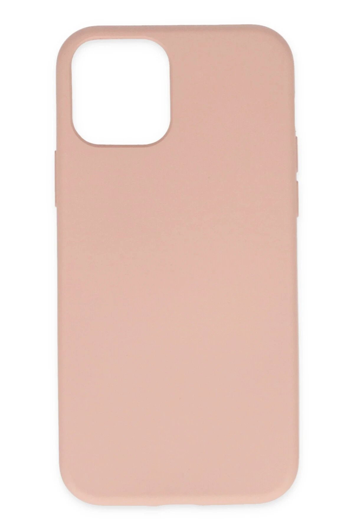 Newface iPhone 11 Pro Max Kılıf Nano içi Kadife Silikon - Pudra