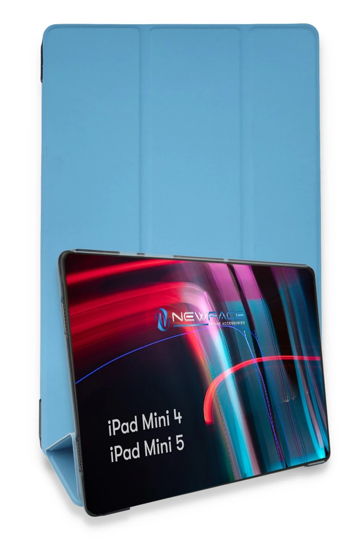 Newface iPad Mini 5 Kılıf Tablet Smart Kılıf - Mavi