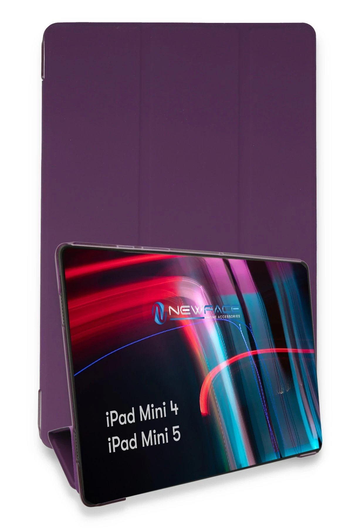 Newface iPad Mini 5 Kılıf Tablet Smart Kılıf - Mor