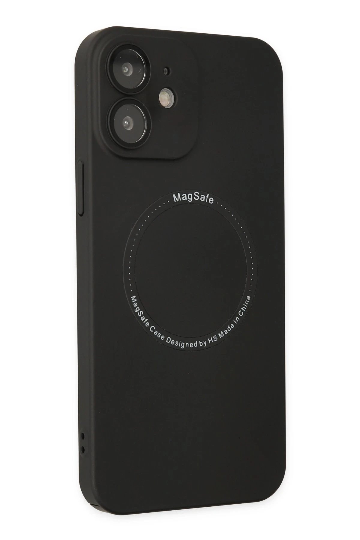 Newface iPhone 12 Kılıf Jack Magneticsafe Lens Silikon - Siyah