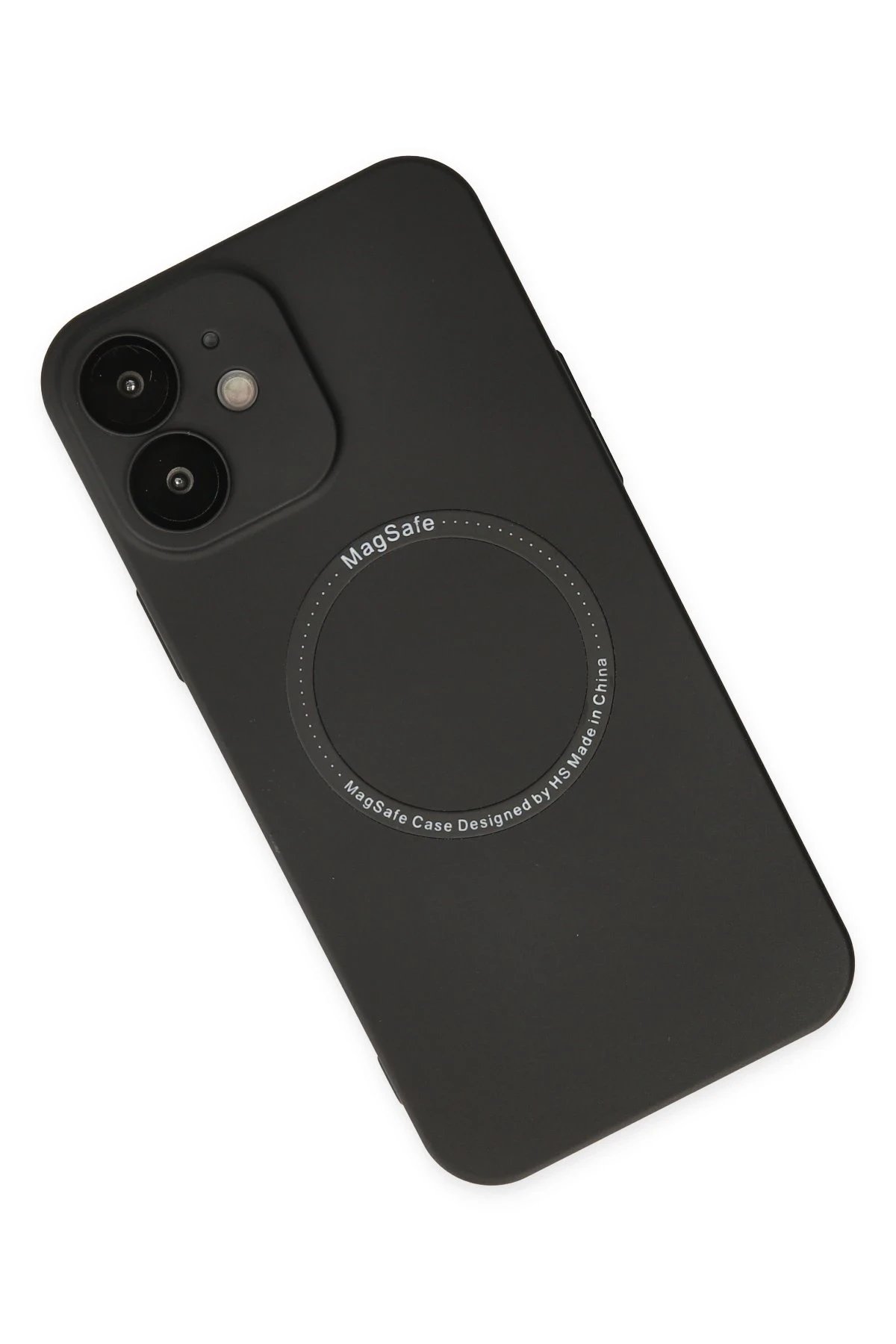 Newface iPhone 12 Kılıf Jack Magneticsafe Lens Silikon - Siyah