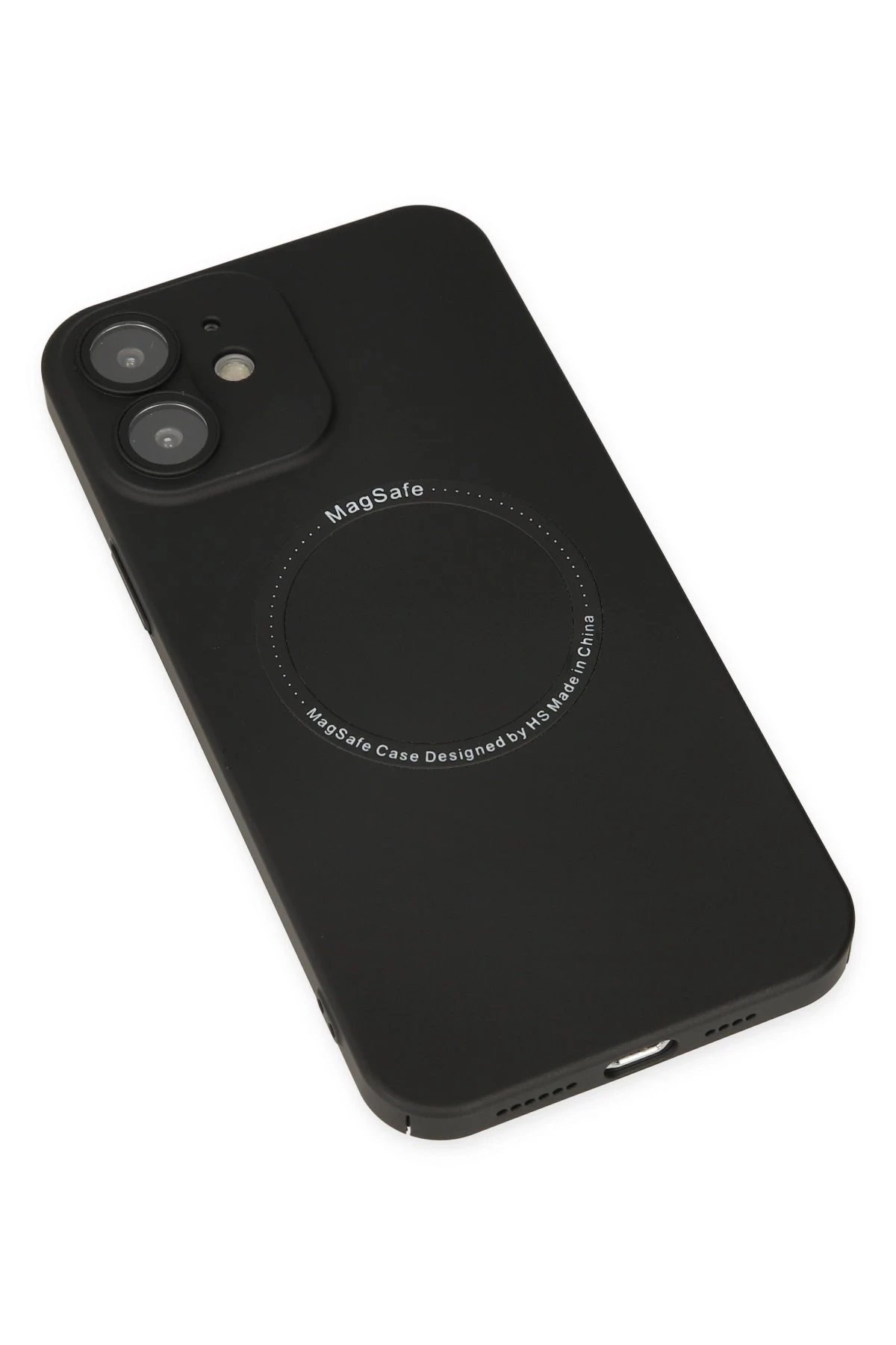 Newface iPhone 12 Kılıf Jack Magneticsafe Lens Silikon - Siyah