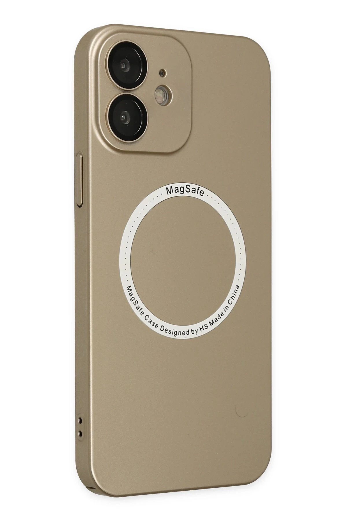 Newface iPhone 12 Kılıf Jack Magneticsafe Lens Silikon - Gold