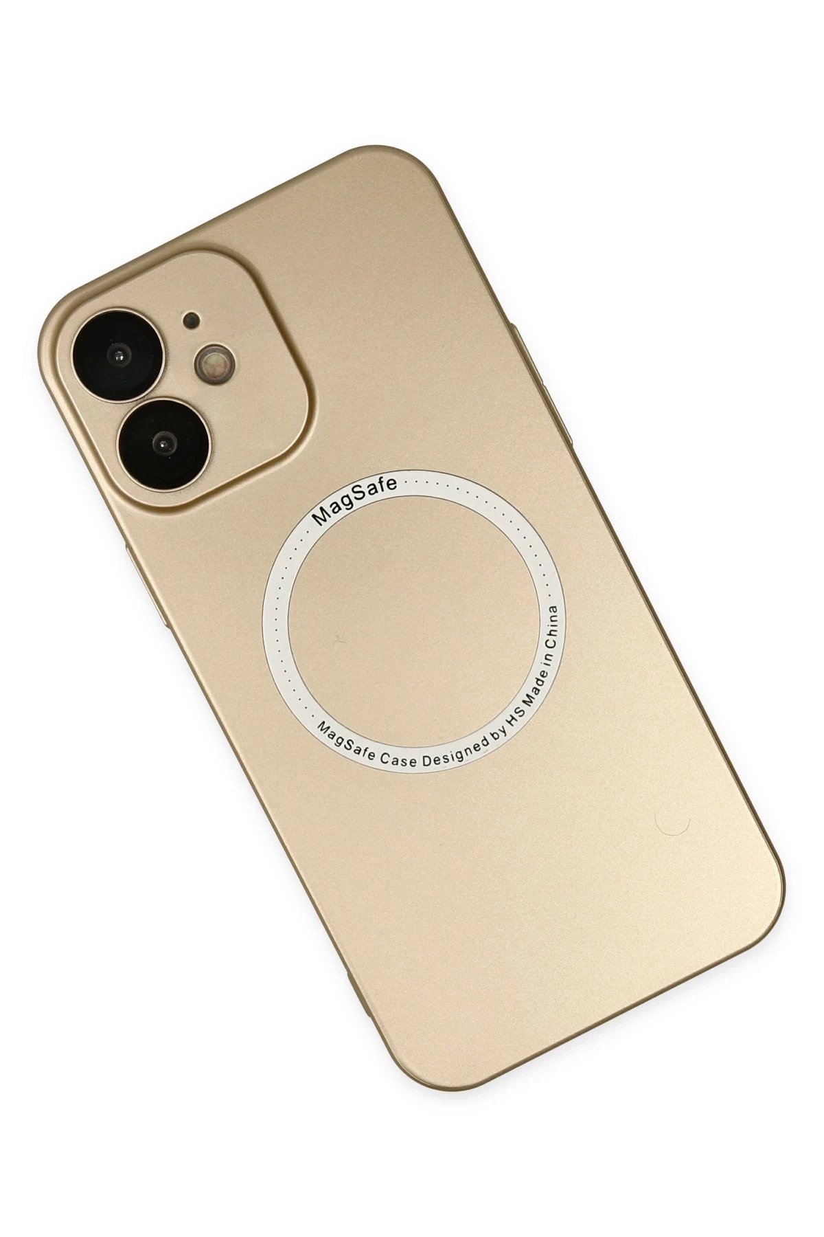 Newface iPhone 12 Kılıf Jack Magneticsafe Lens Silikon - Gold