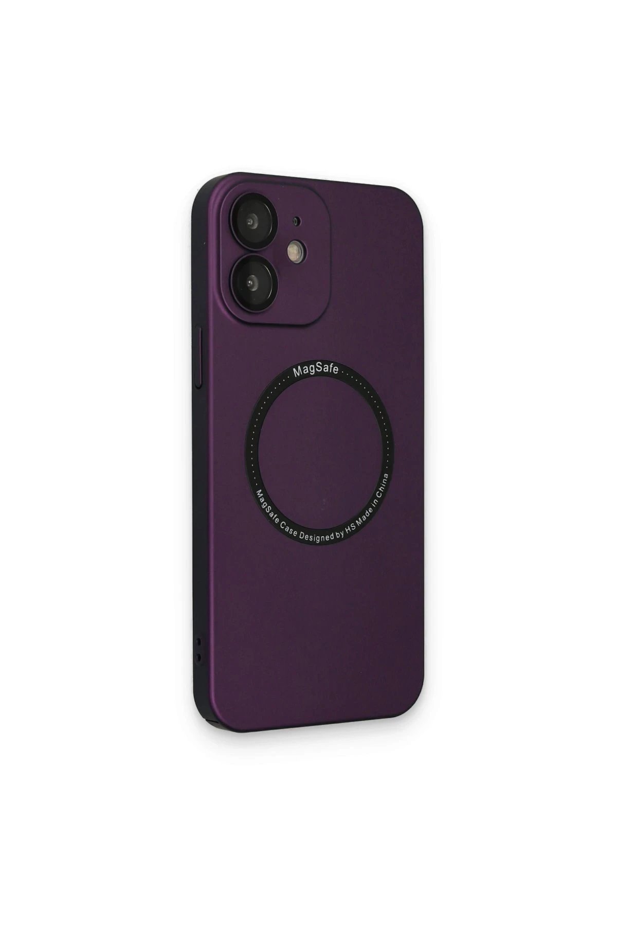 Newface iPhone 12 Kılıf Jack Magneticsafe Lens Silikon - Mürdüm