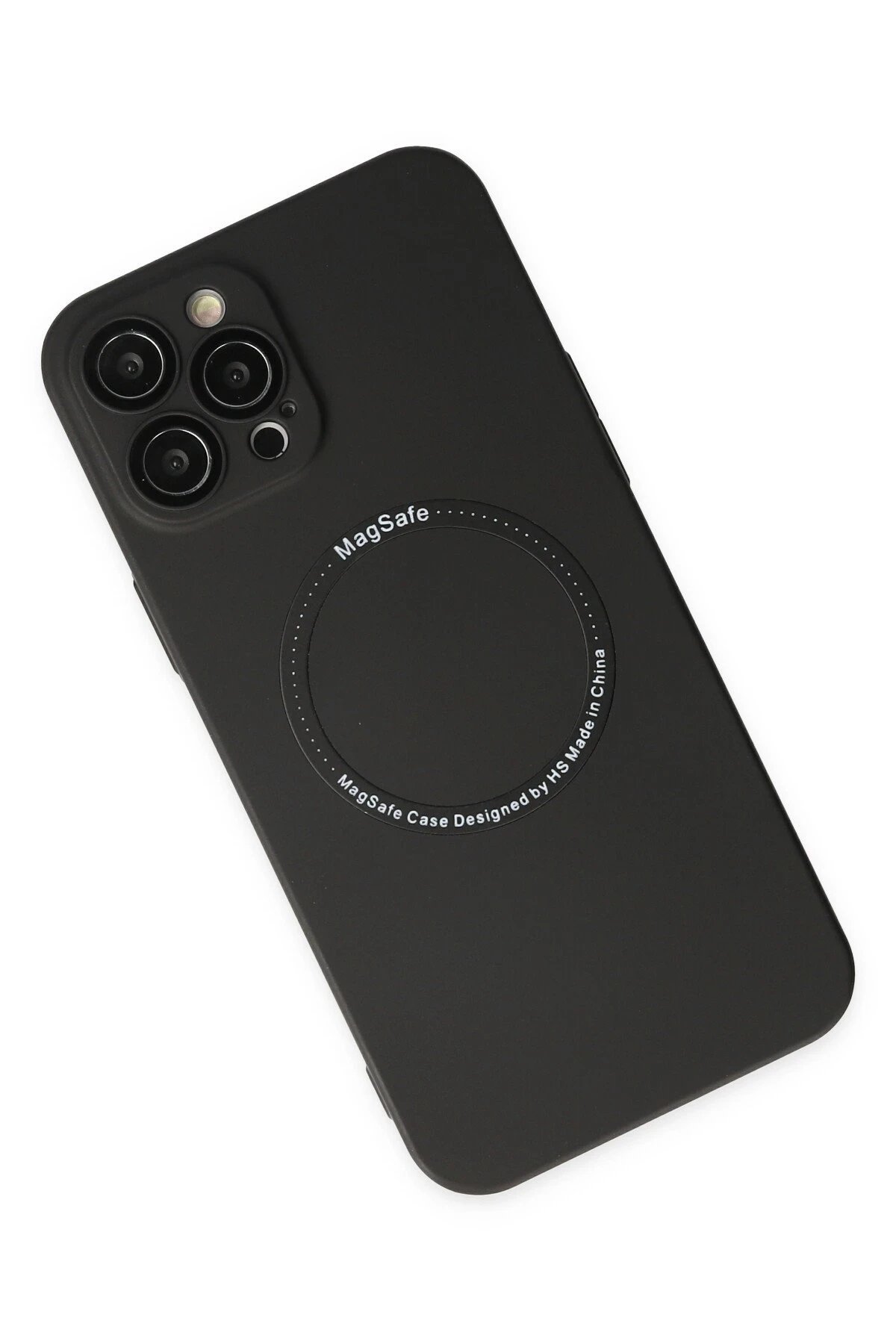 Newface iPhone 12 Pro Kılıf Jack Magneticsafe Lens Silikon - Siyah