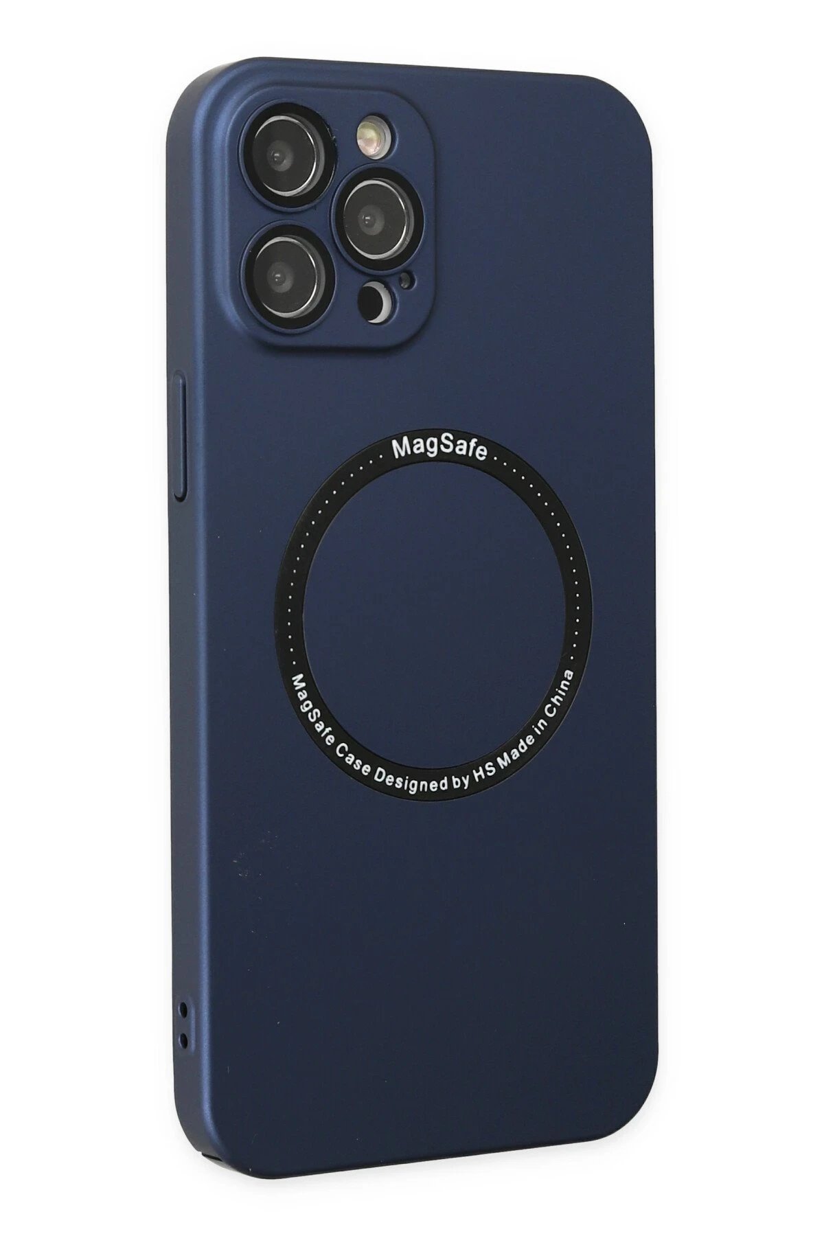 Newface iPhone 12 Pro Kılıf Jack Magneticsafe Lens Silikon - Lacivert