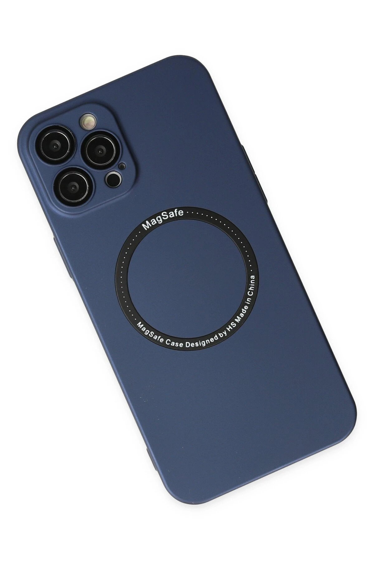 Newface iPhone 12 Pro Kılıf Jack Magneticsafe Lens Silikon - Lacivert