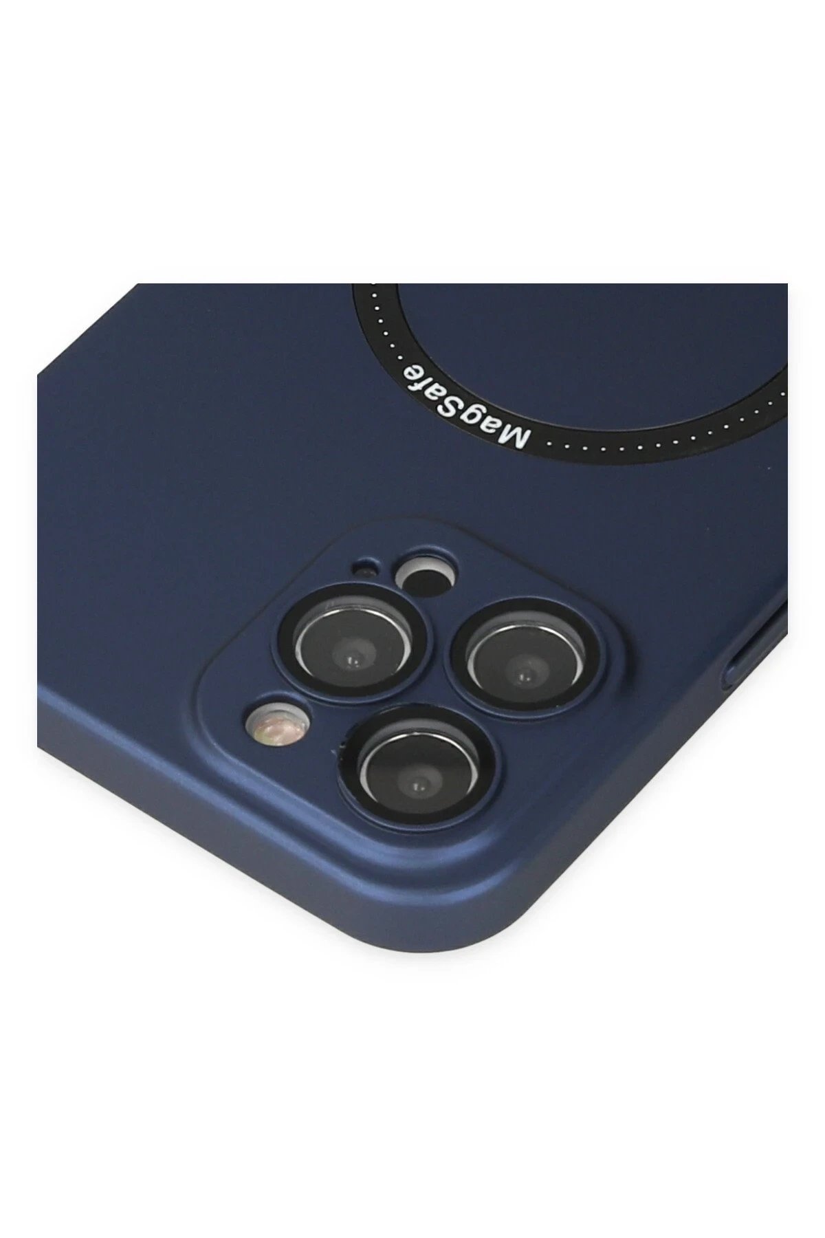 Newface iPhone 12 Pro Kılıf Jack Magneticsafe Lens Silikon - Lacivert