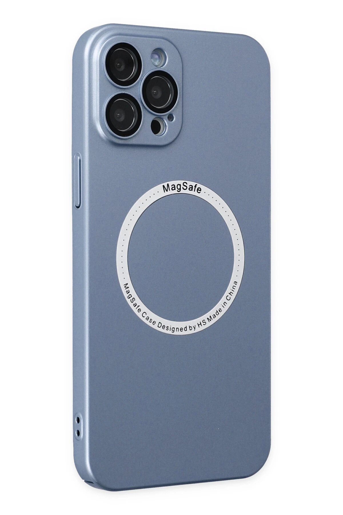 Newface iPhone 12 Pro Kılıf Jack Magneticsafe Lens Silikon - Sierra Blue