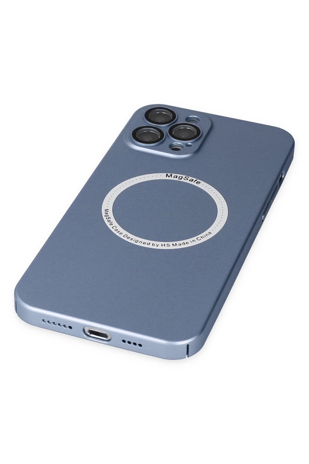Newface iPhone 12 Pro Kılıf Jack Magneticsafe Lens Silikon - Sierra Blue