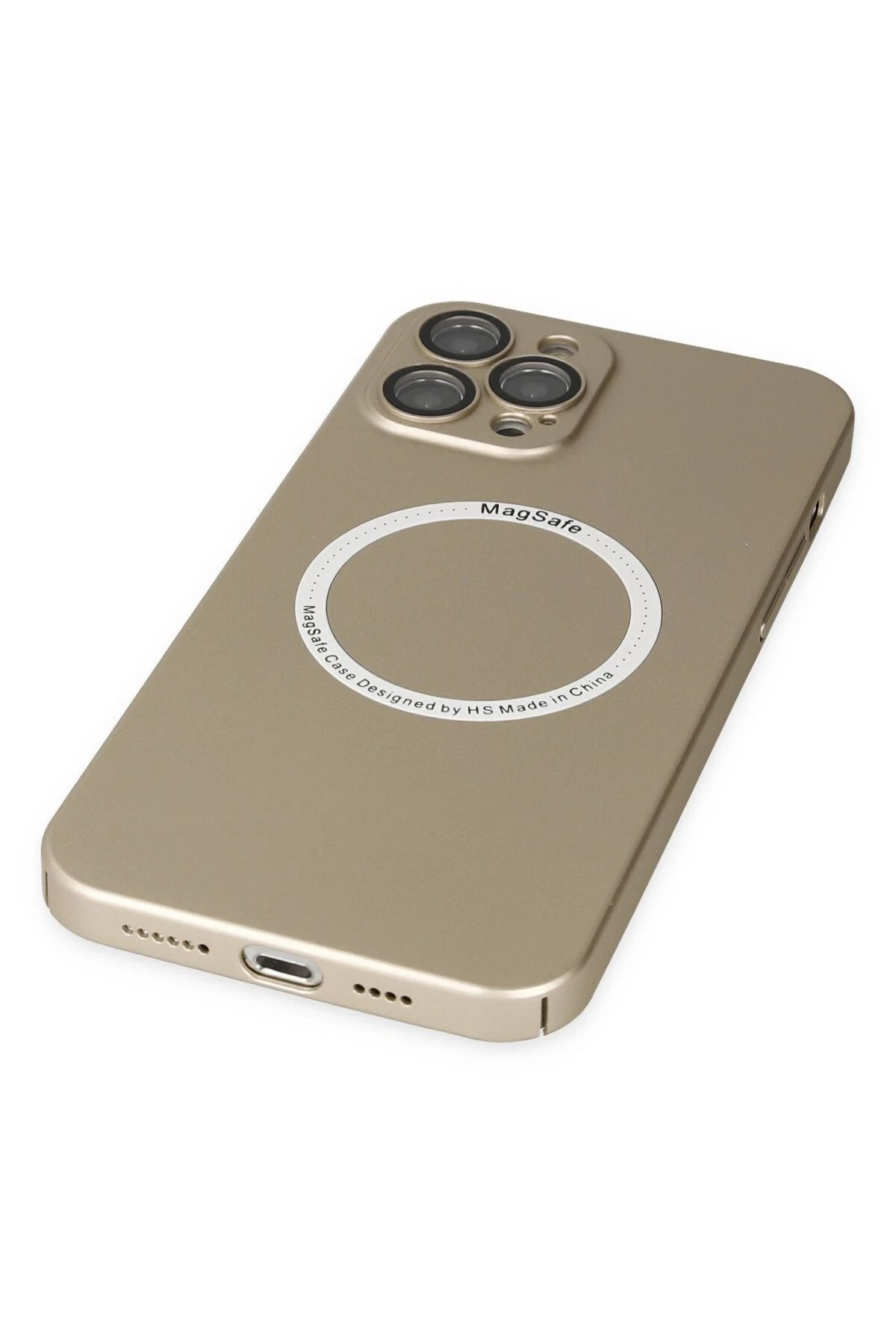 Newface iPhone 12 Pro Kılıf Jack Magneticsafe Lens Silikon - Gold