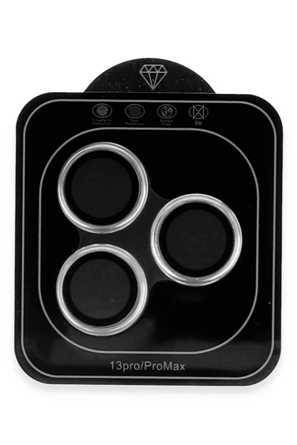 Newface iPhone 12 Pro Max Valdez Metal Kamera Lens - Gümüş