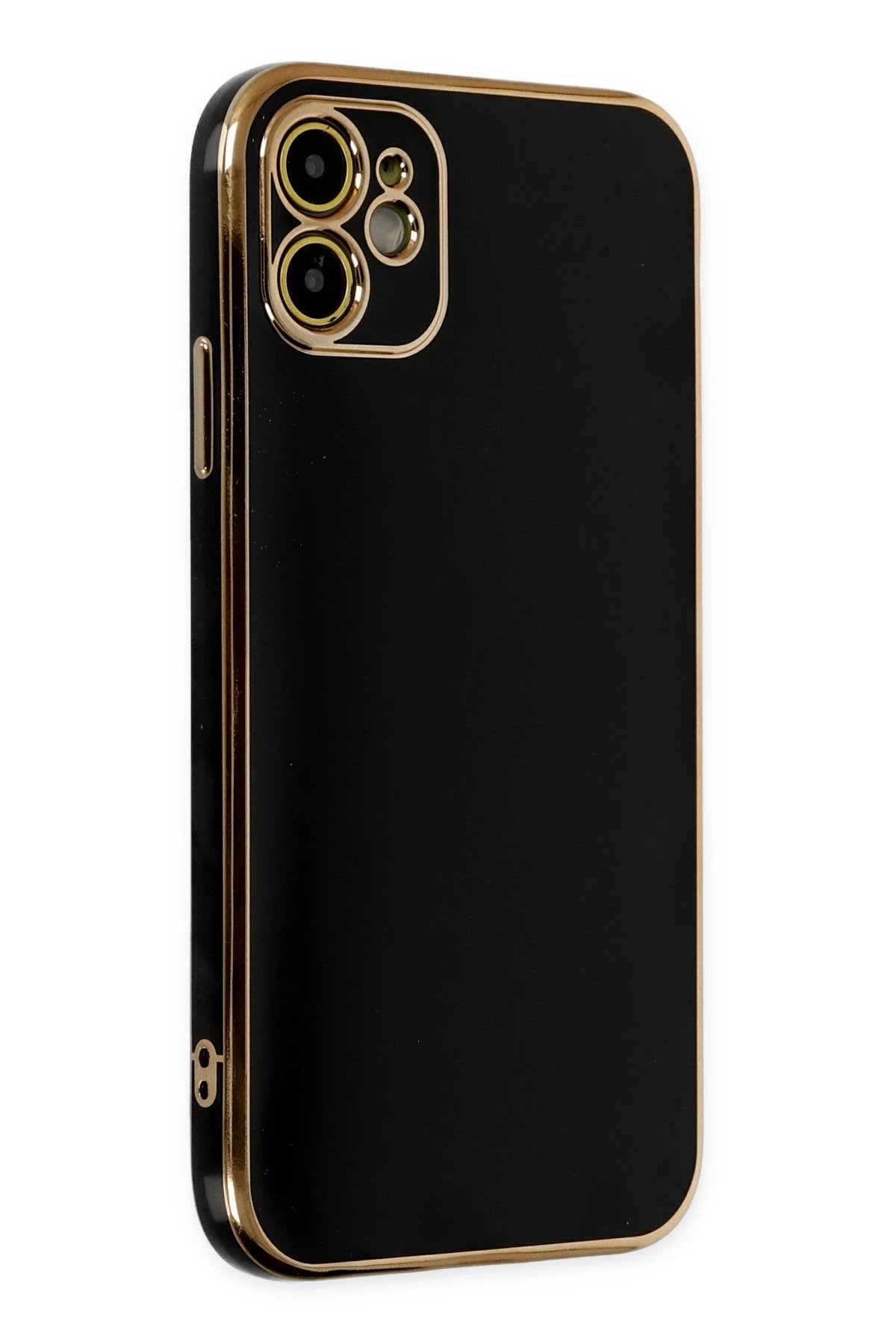 Newface iPhone 12 Kılıf Volet Silikon - Siyah