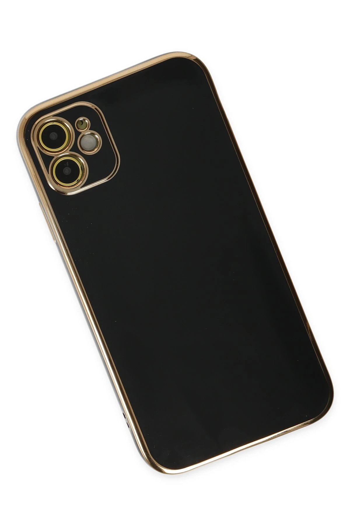 Newface iPhone 12 Kılıf Volet Silikon - Siyah