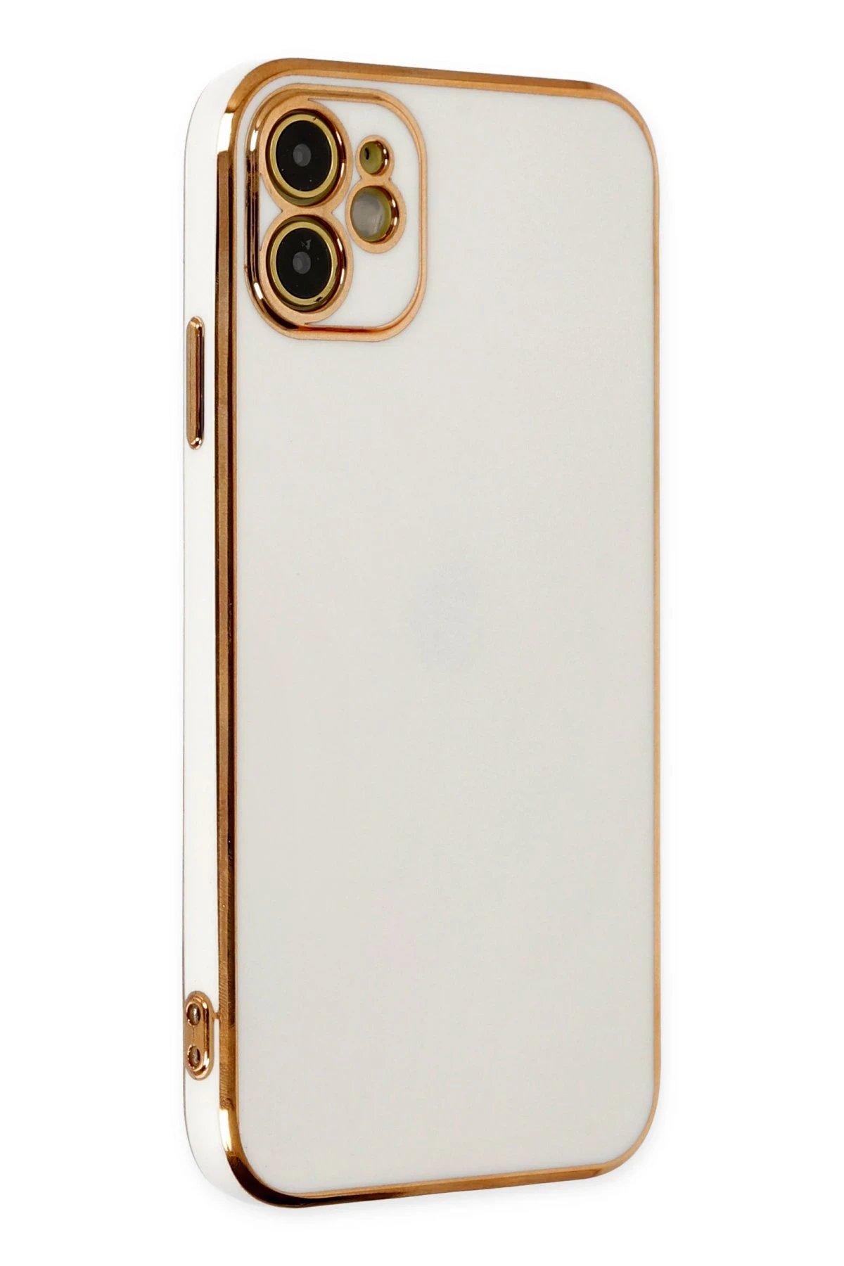 Newface iPhone 12 Kılıf Volet Silikon - Beyaz