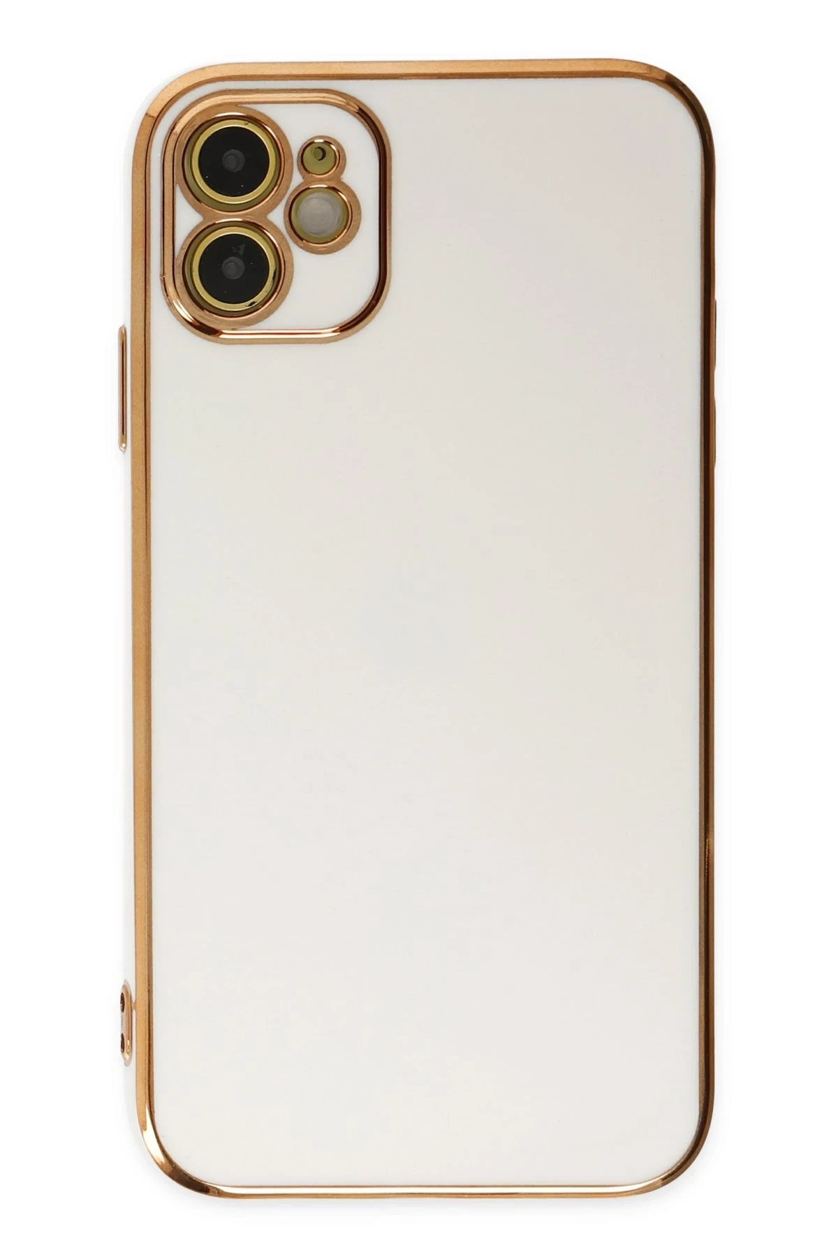 Newface iPhone 12 Kılıf Volet Silikon - Beyaz