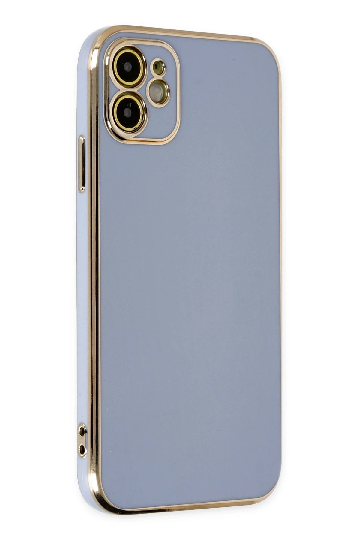 Newface iPhone 12 Kılıf Volet Silikon - Mavi