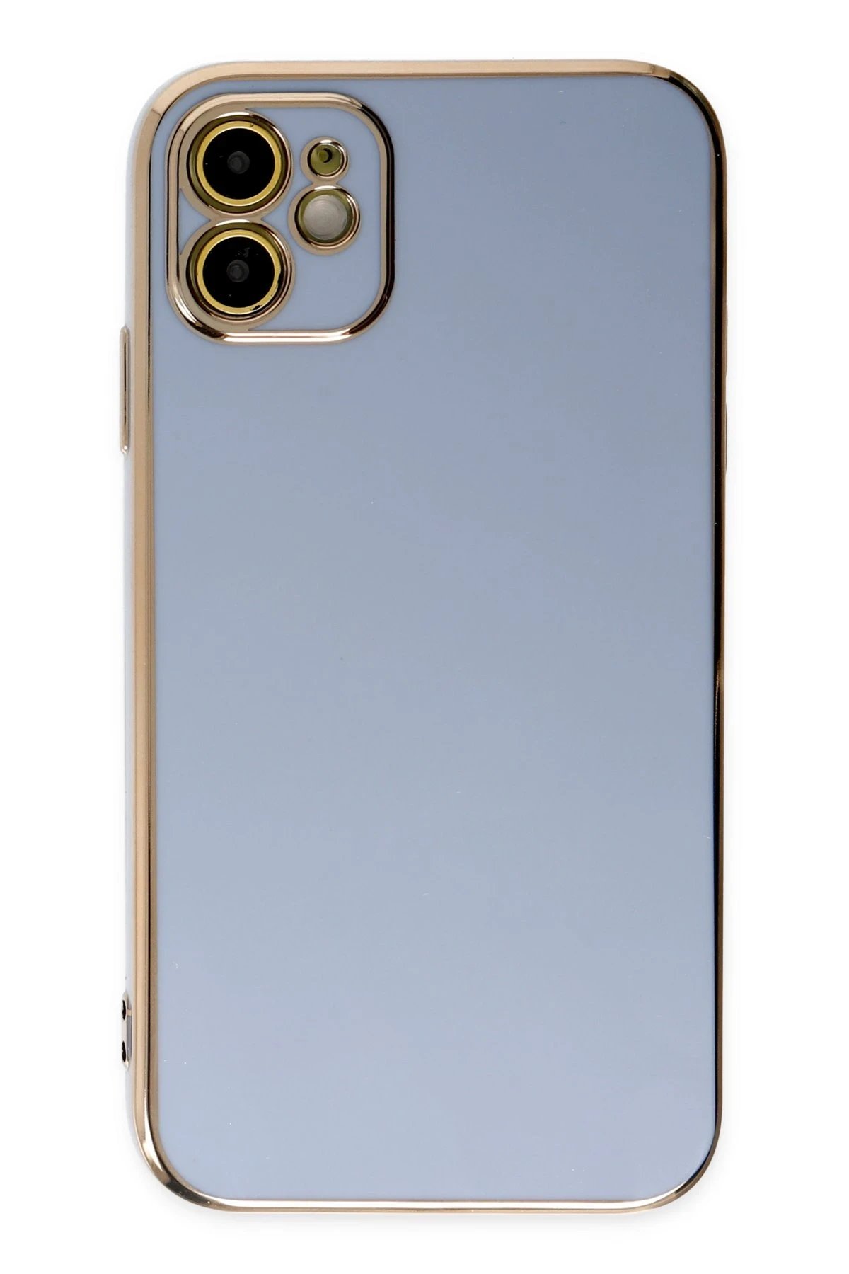 Newface iPhone 12 Kılıf Volet Silikon - Mavi