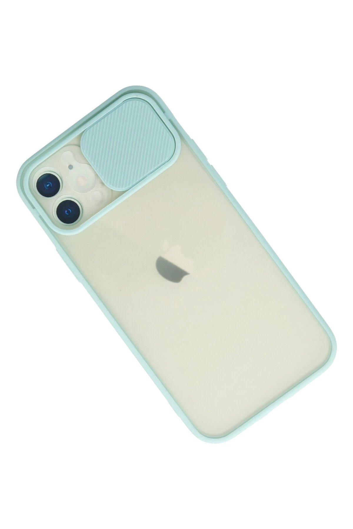 Newface iPhone 12 Kılıf Palm Buzlu Kamera Sürgülü Silikon uaz