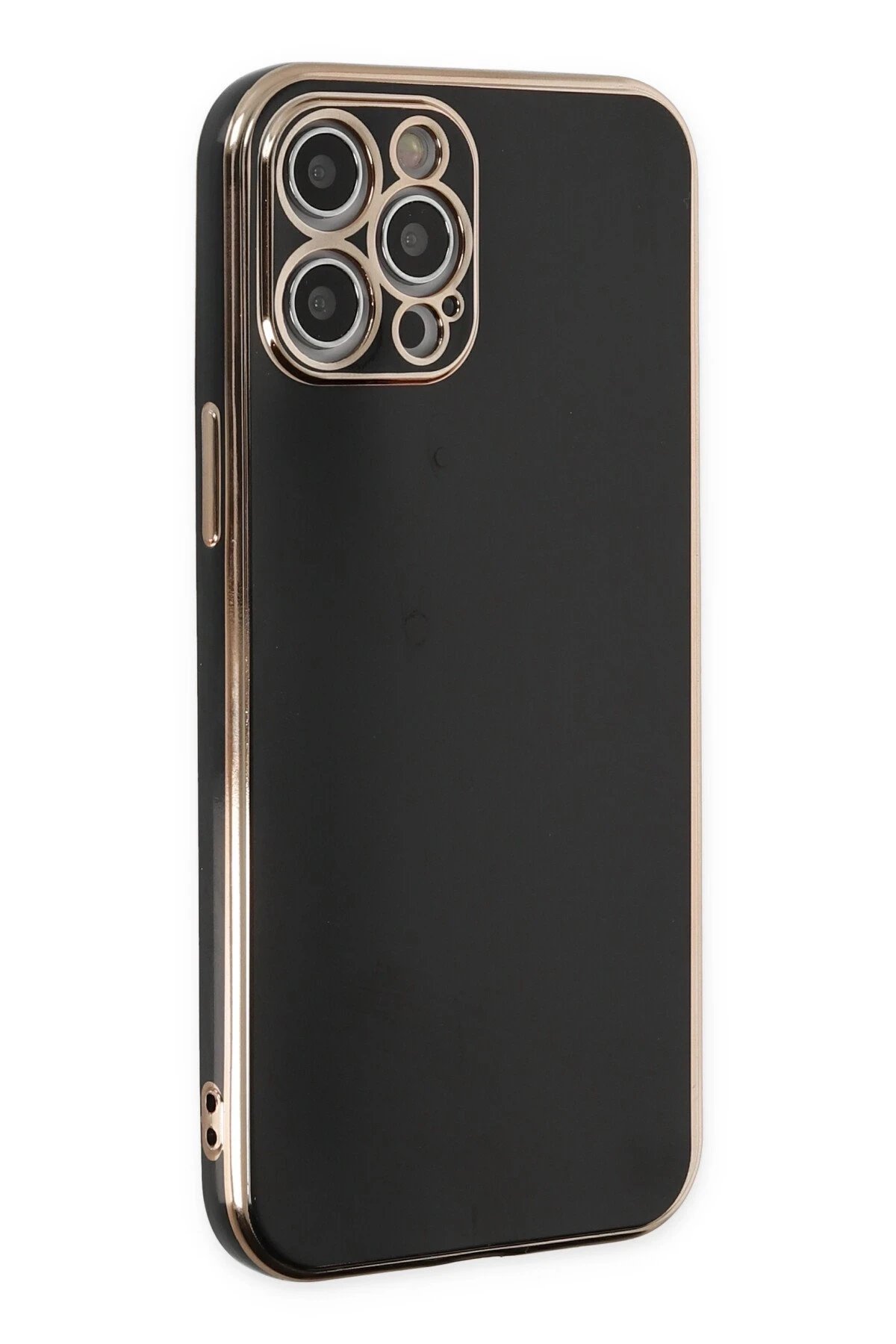 Newface iPhone 12 Pro Kılıf Volet Silikon - Siyah