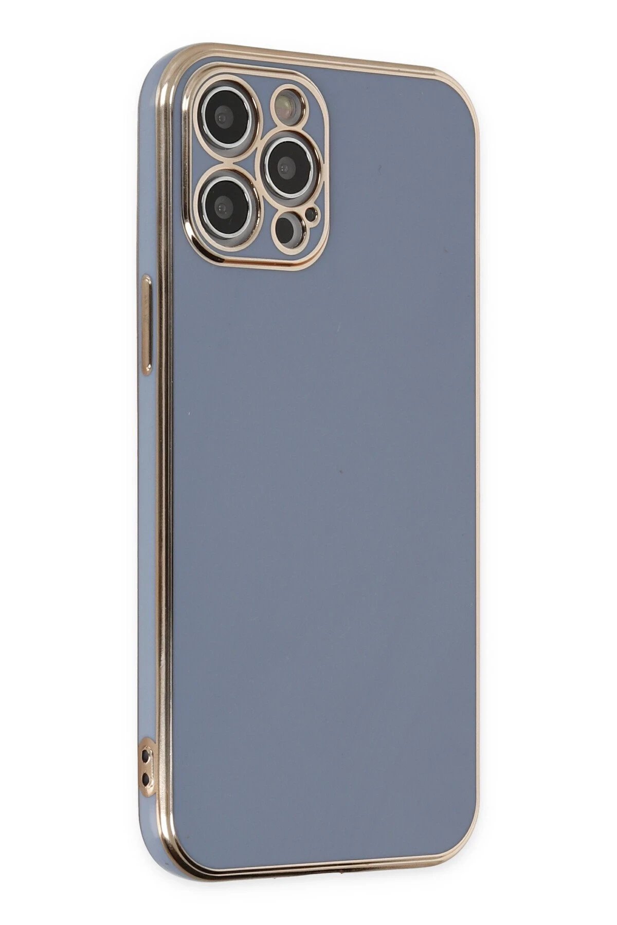 Newface iPhone 12 Pro Kılıf Volet Silikon - Mavi