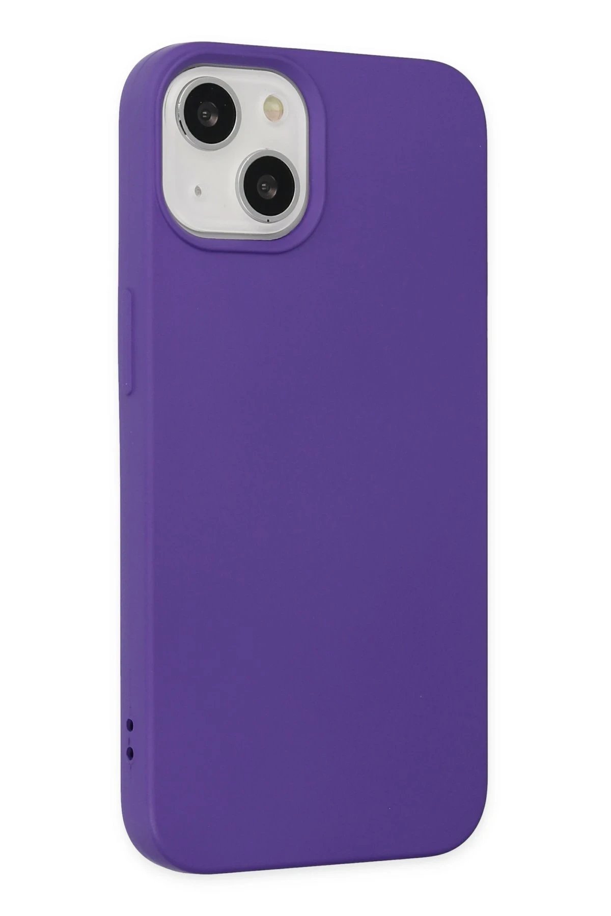 Newface iPhone 14 Plus Kılıf Nano içi Kadife Silikon - Mor