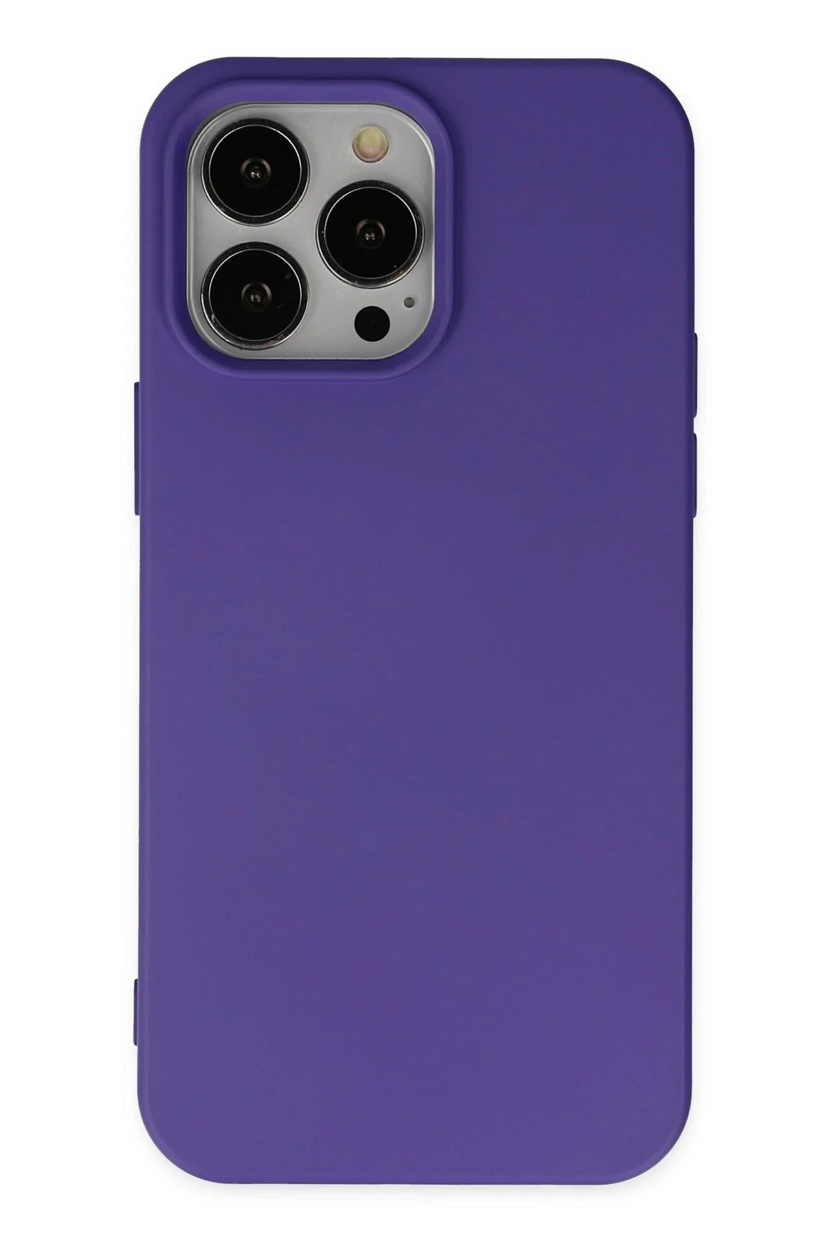 Newface iPhone 14 Pro Kılıf Nano içi Kadife Silikon - Mor