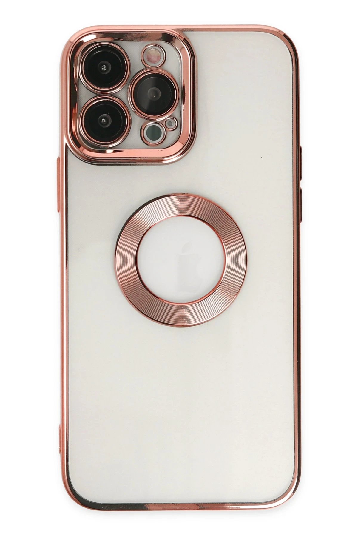 Newface iPhone 14 Pro Kılıf Slot Silikon - Rose Gold
