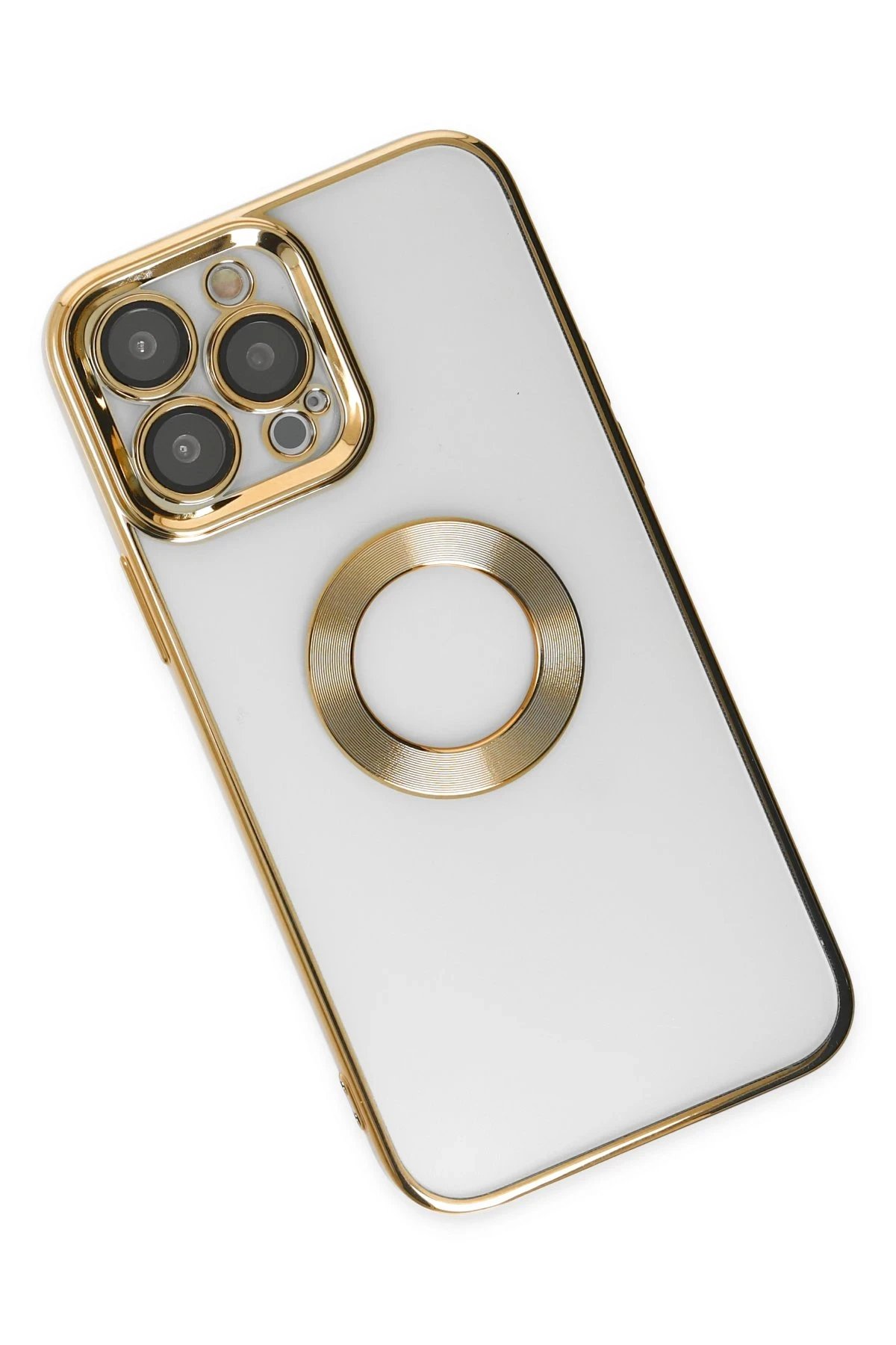Newface iPhone 14 Pro Max Kılıf Slot Silikon - Gold