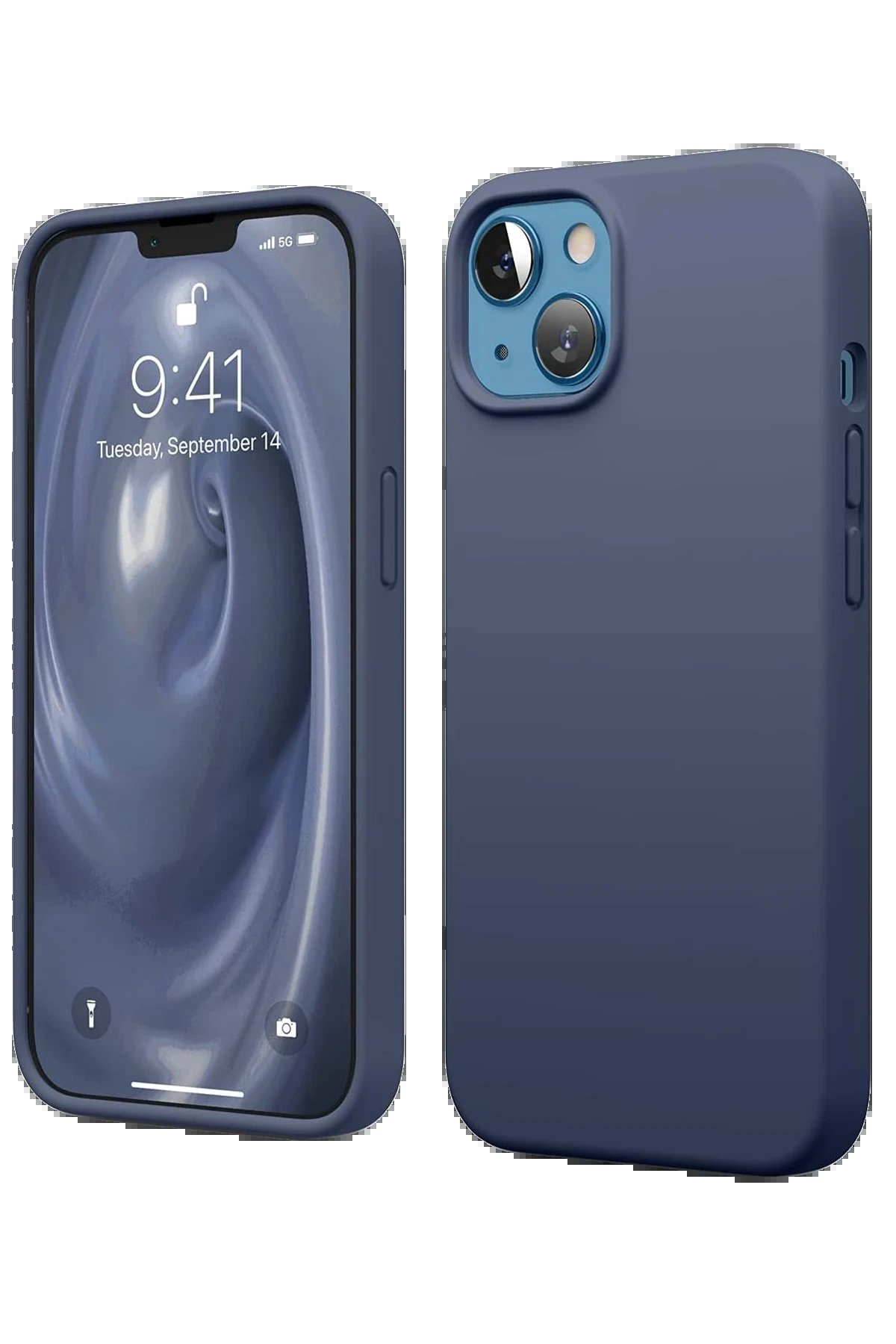 Newface iPhone 14 Kılıf First Silikon - Lacivert