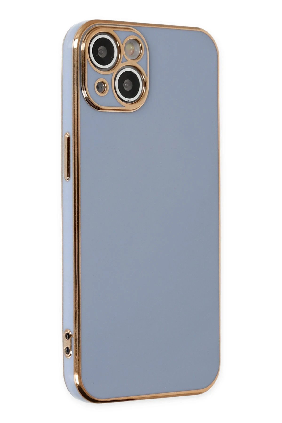 Newface iPhone 14 Kılıf Volet Silikon - Mavi