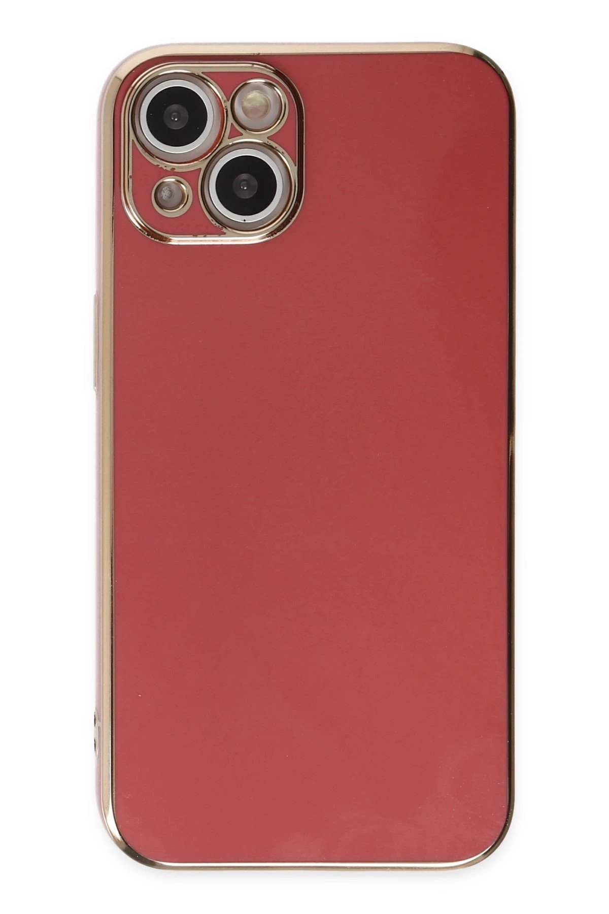 Newface iPhone 14 Kılıf Volet Silikon - Kırmızı