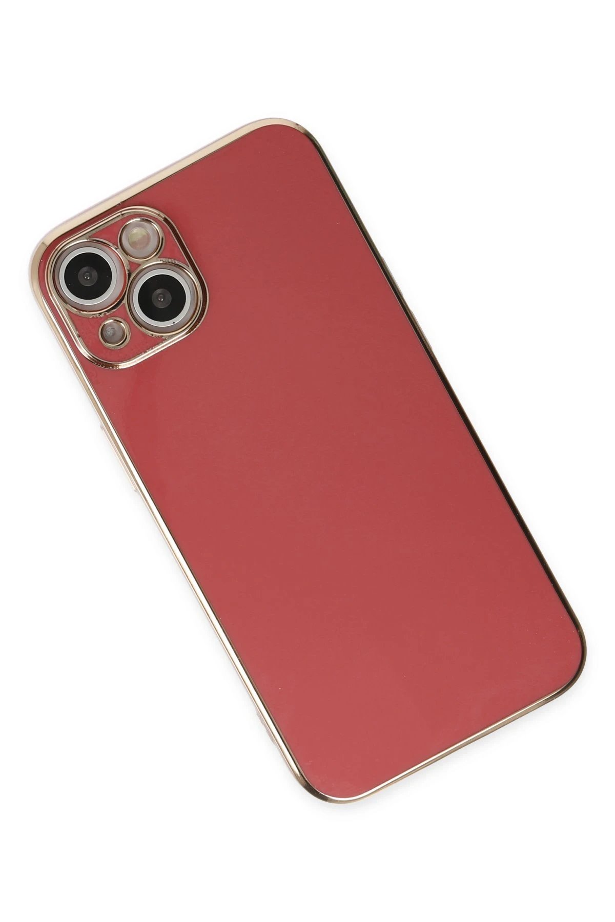 Newface iPhone 14 Plus Kılıf Volet Silikon - Kırmızı