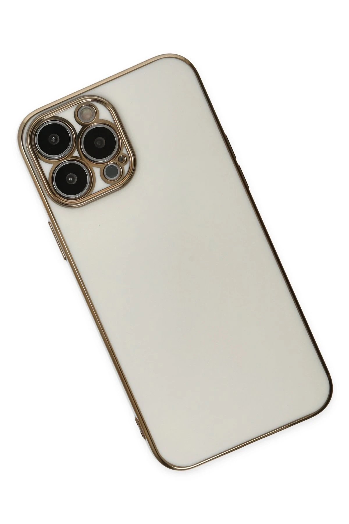 Newface iPhone 14 Pro Max Kılıf Volet Silikon - Beyaz