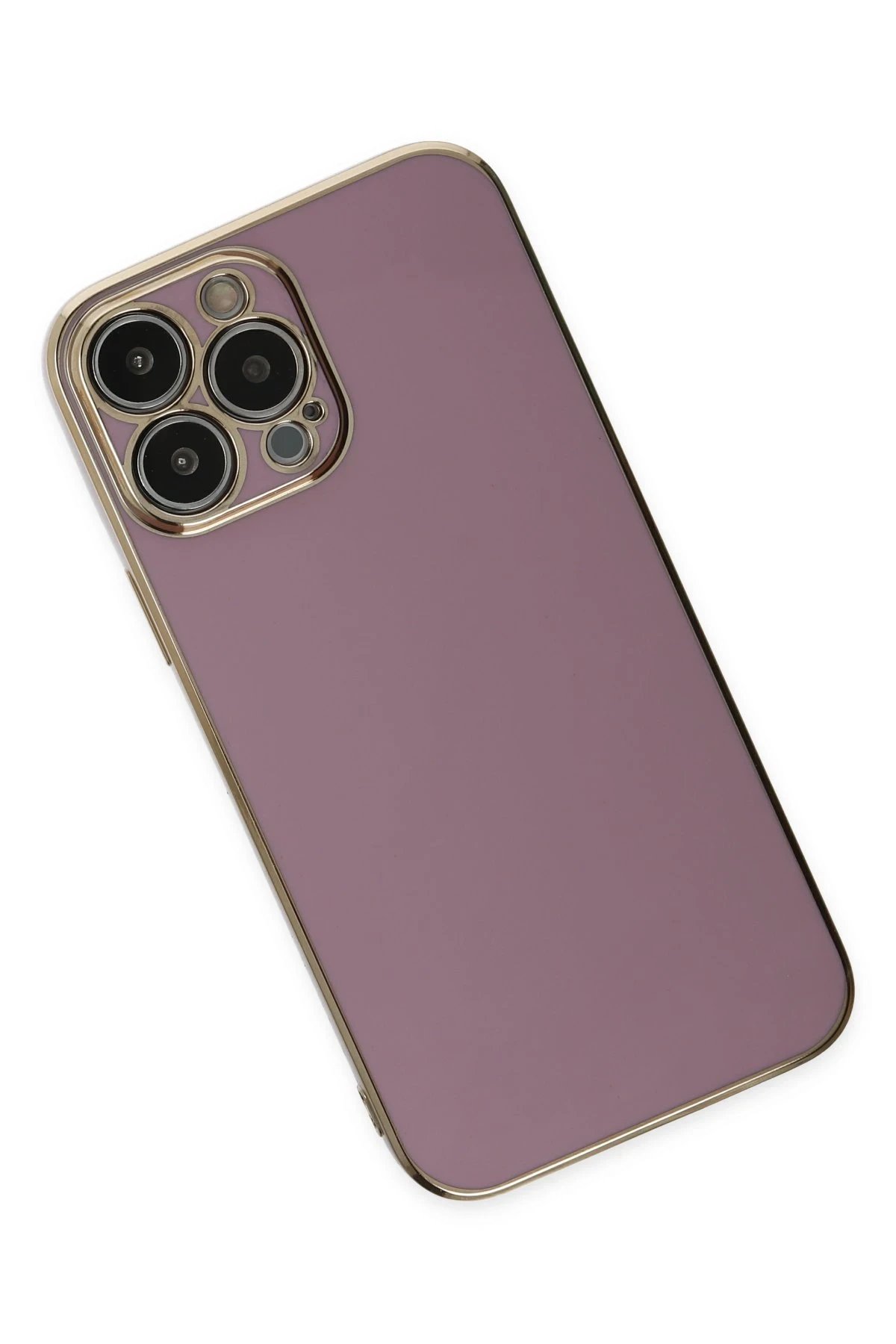 Newface iPhone 14 Pro Max Kılıf Volet Silikon - Mor