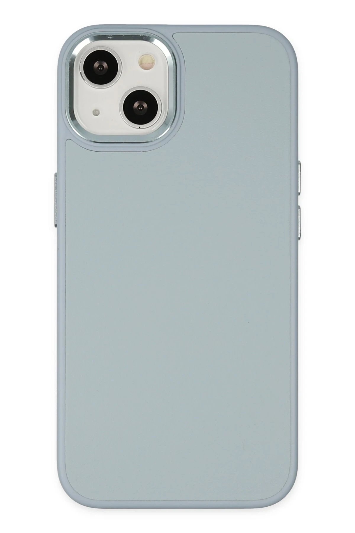 Newface iPhone 14 Plus Kılıf Asya Deri Silikon - Sierra Blue