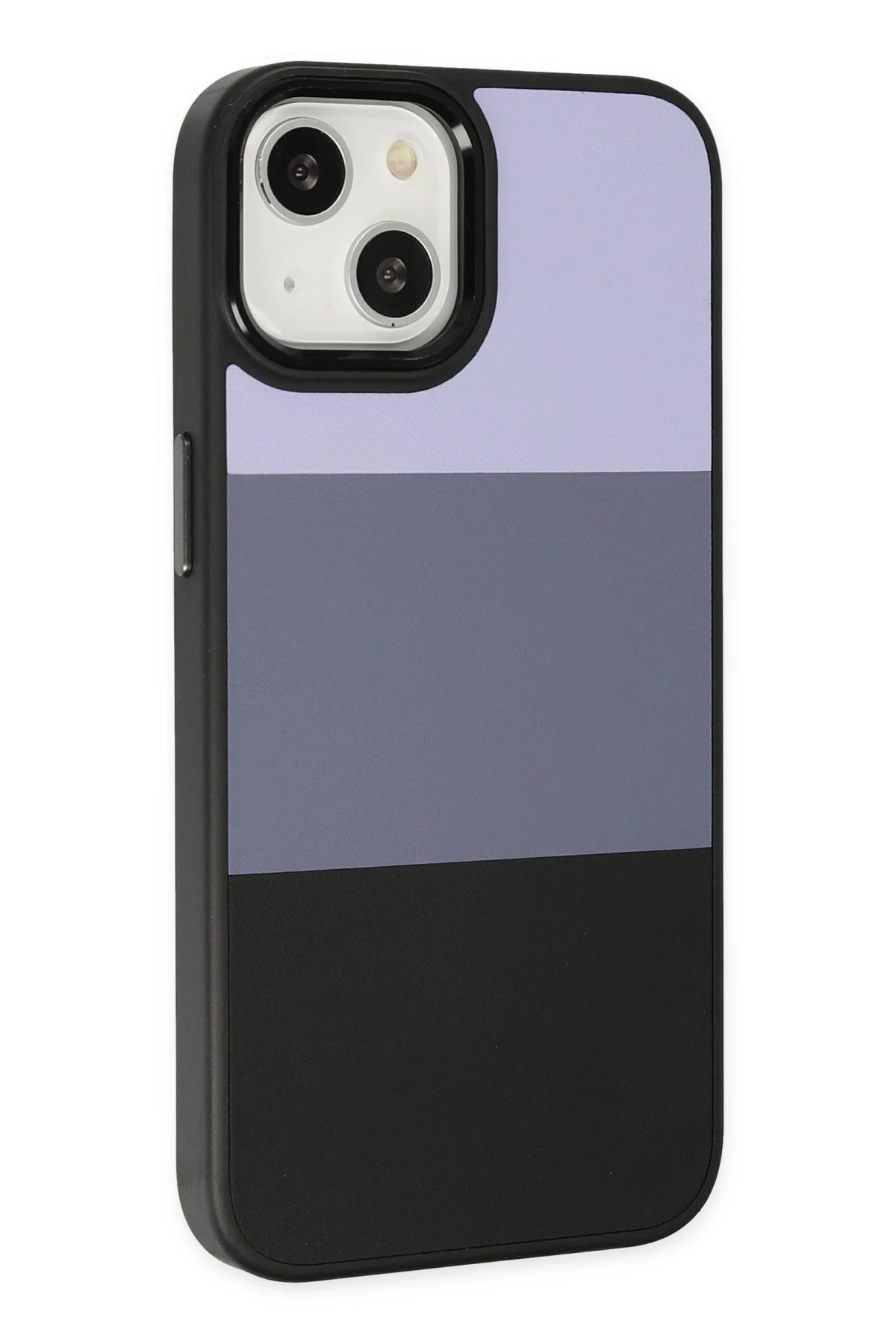 Newface iPhone 14 Plus Kılıf King Kapak - Lila-Siyah