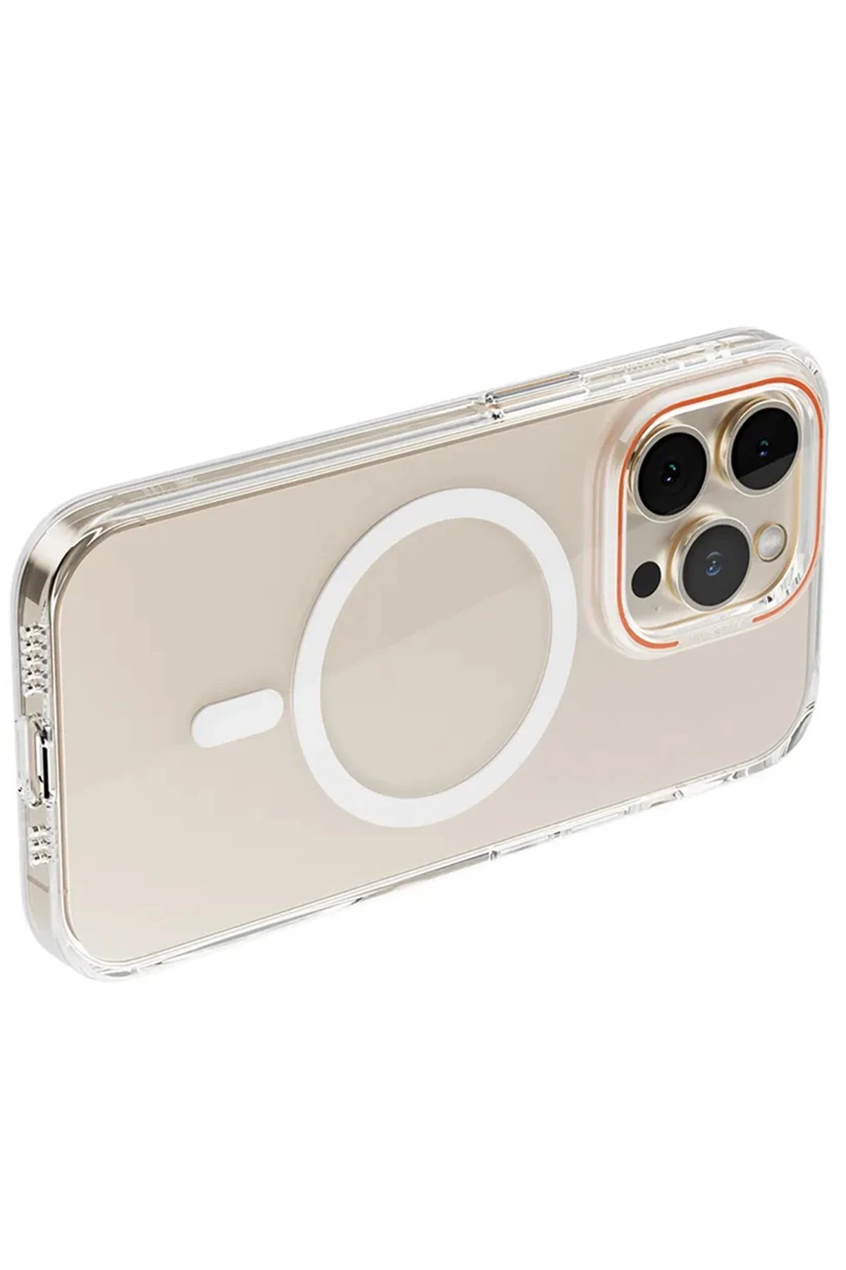 Newface iPhone 14 Pro Kılıf Blueo Anti Drop Magsafe Kapak - Turuncu