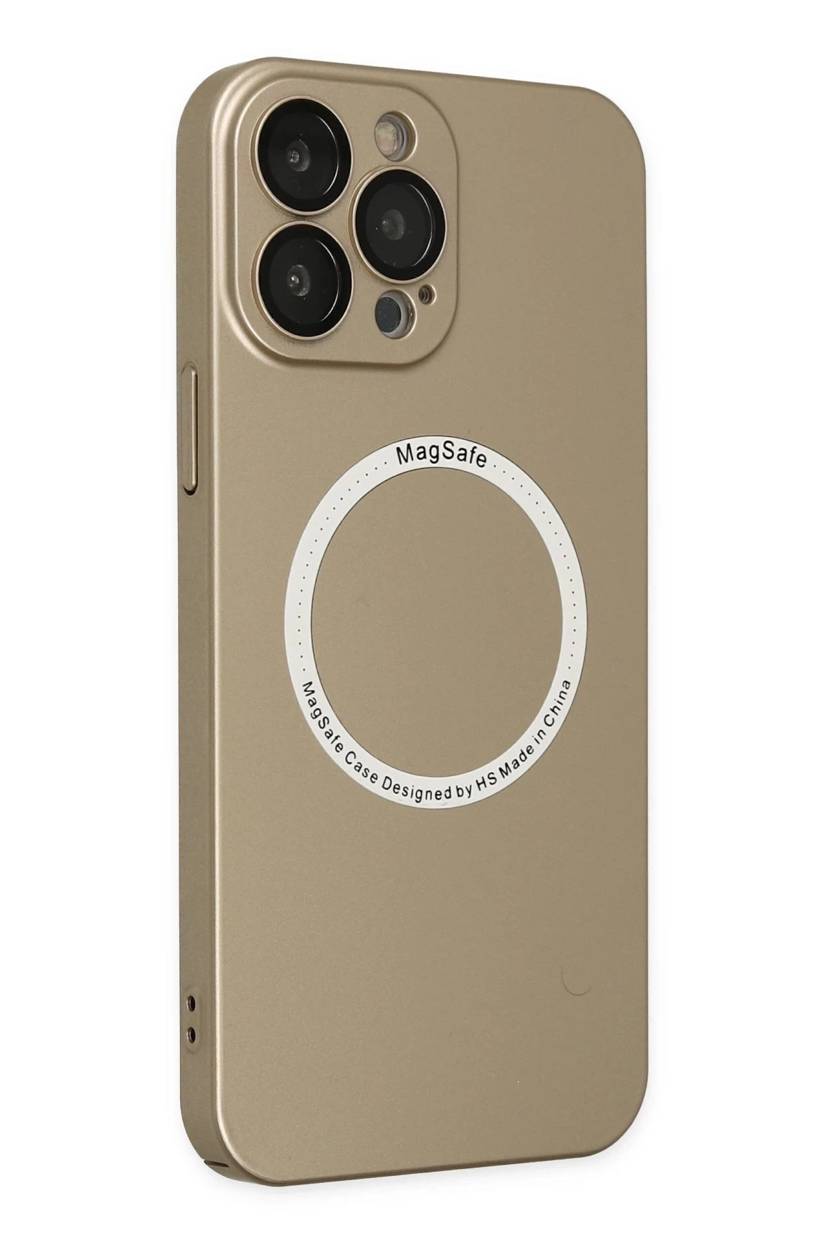 Newface iPhone 14 Pro Max Kılıf Jack Magneticsafe Lens Silikon - Gold