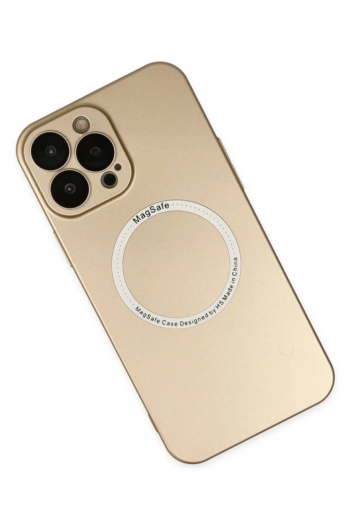 Newface iPhone 14 Pro Max Kılıf Jack Magneticsafe Lens Silikon - Gold