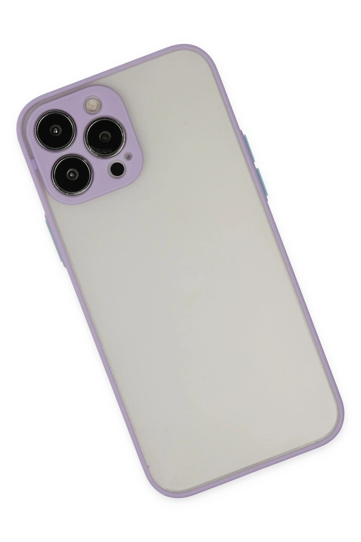 Newface iPhone 14 Pro Max Kılıf Montreal Silikon Kapak - Mor