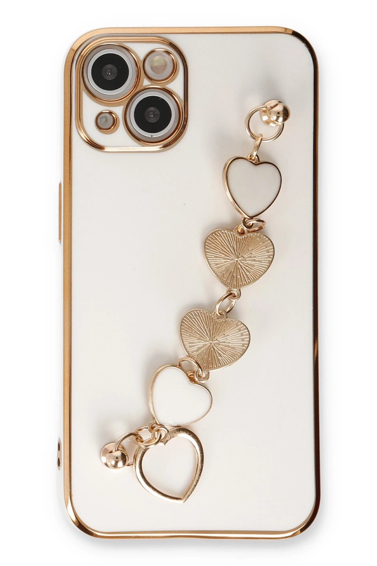 Newface iPhone 14 Kılıf Esila Silikon - Beyaz