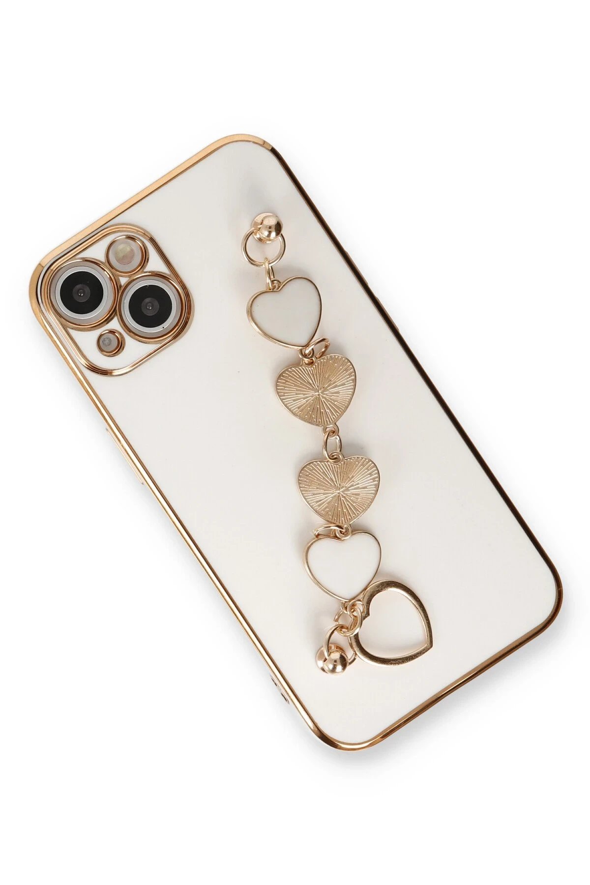 Newface iPhone 14 Kılıf Esila Silikon - Beyaz